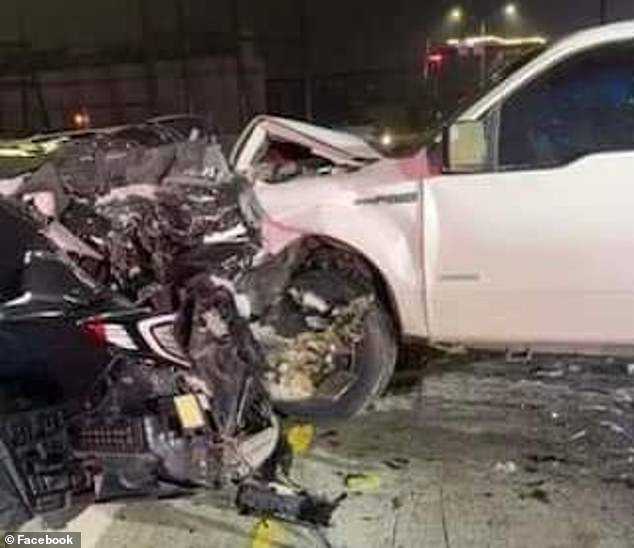 Their vehicle was waiting at a red light on Beckley Avenue in Dallas when a Ford pickup truck struck them, causing a chain-vehicle accident that left five people injured and one dead.