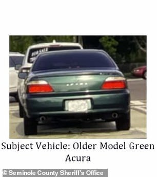 Police say another man followed her in the Acura sedan as she drove to the construction site.