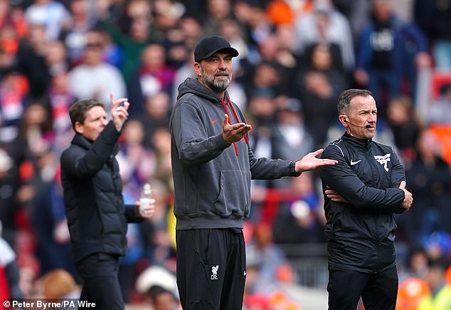 Jurgen Klopp looked dejected, as if he knew his team's title challenge was dying.