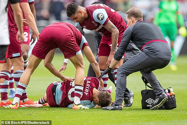 There was concern at the end when young substitute George Earthy left the field on a stretcher.