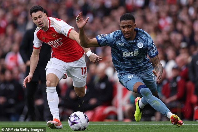 Ezri Konsa had an excellent game and kept Arsenal's forwards calm on the right wing.