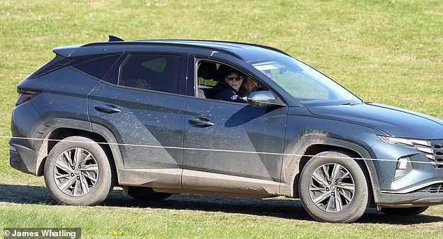 Princess Anne's daughter Zara was photographed in what is believed to be a Hyundai Tucson.