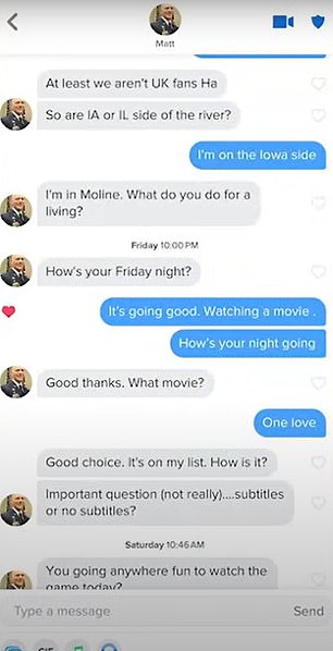 Fake Tinder Profile Messages