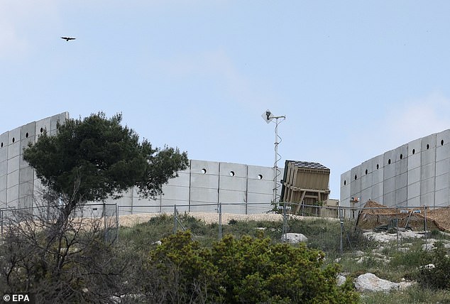 Iron Dome missile defense system deployed near Jerusalem, April 14, 2024