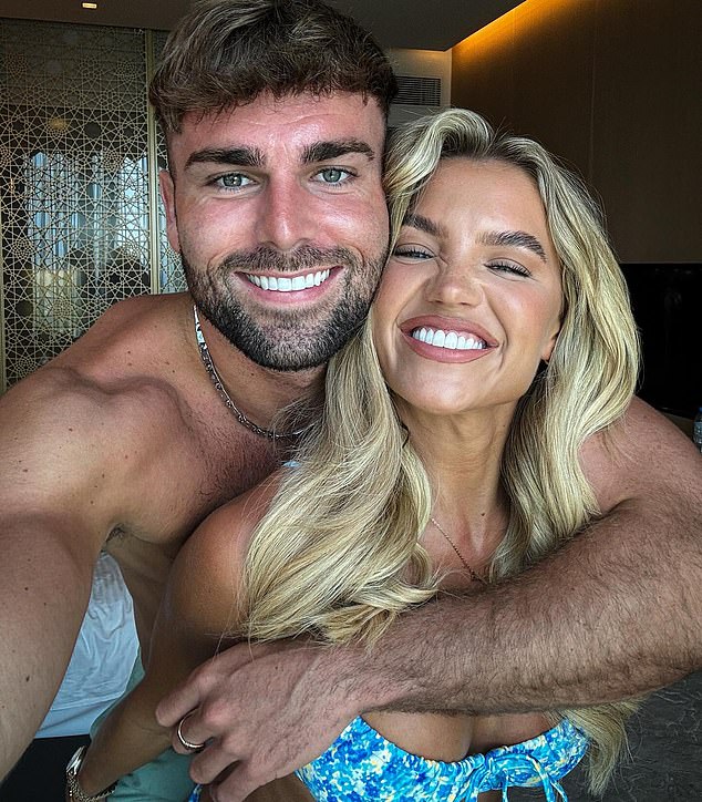 Taking to Instagram on Sunday, the couple looked sensational as Molly sported a blue bikini and Tom sported mint swim shorts.