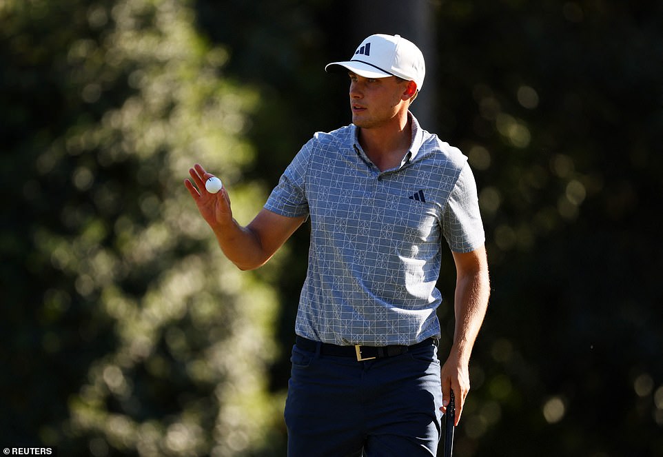 The Swede showed that he belongs at Augusta: he recorded five birdies and a double bogey.