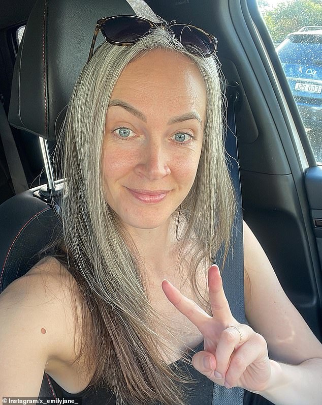 Emily started going gray when she was 19 and many people think it is an indicator of old age or being over 50 years old.