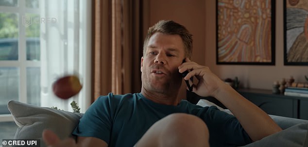 In the commercial, David is seen talking on the phone with a film director who asks the great athlete if he can get a discount on some tickets to the games.