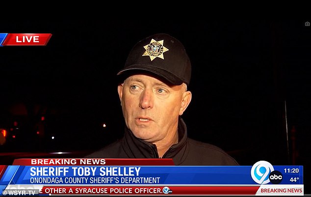 Onondaga County Sheriff Toby Shelley said one person in the home was injured while another was taken into custody.