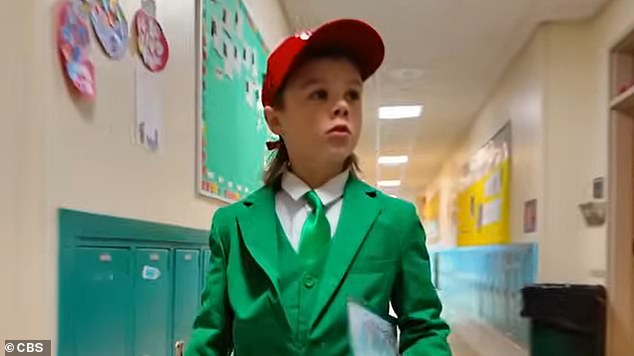 James Ramage, 8, and his wardrobe inspired Chelsea Elementary School to start Dapper Wednesday last year.