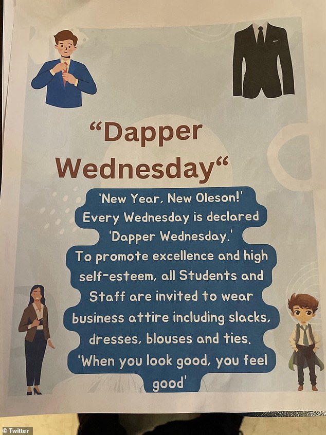 At least two schools in Maine have started holding Dapper Wednesdays following the success of the one at Chelsea Elementary School.