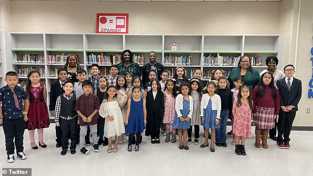 A teacher at Oleson Elementary School in Texas requested that teachers and students do a Dapper Wednesday last January
