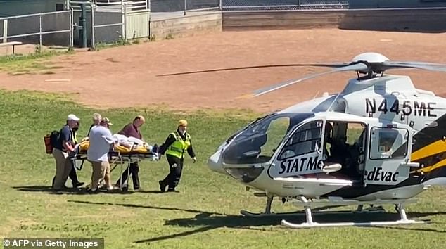 The author spent eight hours in surgery, 18 days in the hospital and three weeks in rehabilitation after being flown to the hospital from New York's Chautauqua Amphitheater.