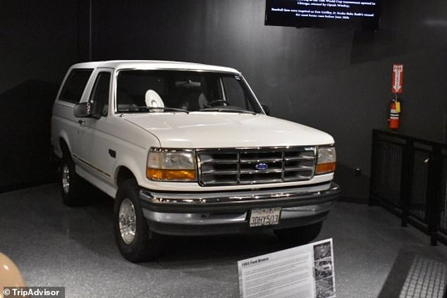The Bronco was last seen at the Alcatraz East Crime Museum in Pigeon Forge, Tennessee.
