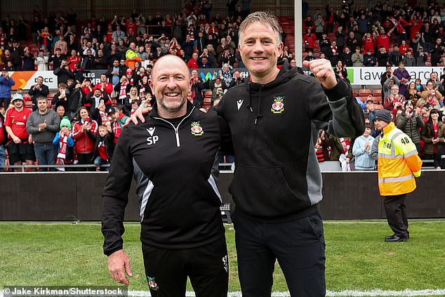 Wrexham manager Phil Parkinson (right) praised his team and added that he was 