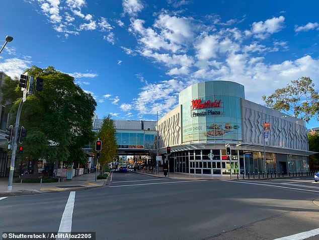 Cauchi had been spotted at Westfield shopping centers in Penrith (pictured above) and Parramatta (below), western Sydney, in recent weeks.