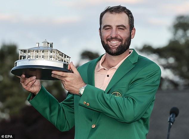 Scott was on Scheffler's bag when the American won the Masters for the second time in three years.