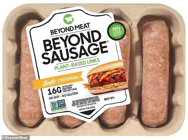 Vegan participants swapped meat for ultra-processed alternatives from brands such as Impossible Beef, Omni Foods, Vegetarian Butcher and Beyond Meat, including Beyond Meat's 'Beyond Sausage Original Brat'.