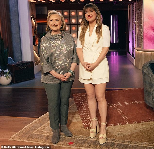 Her guest on Monday was former first lady and presidential candidate Hillary Clinton.