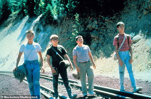 The 89-minute film, also starring Wil Wheaton (R) and Corey Feldman (2-L), racked up $52.3 million at the worldwide box office on a $7.5 million budget.