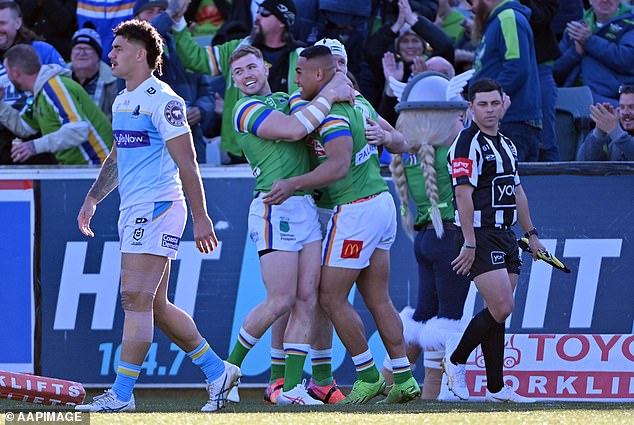 The Raiders got away with a narrow victory despite the Gold Coast Titans having a field goal to win right in front of the sticks.