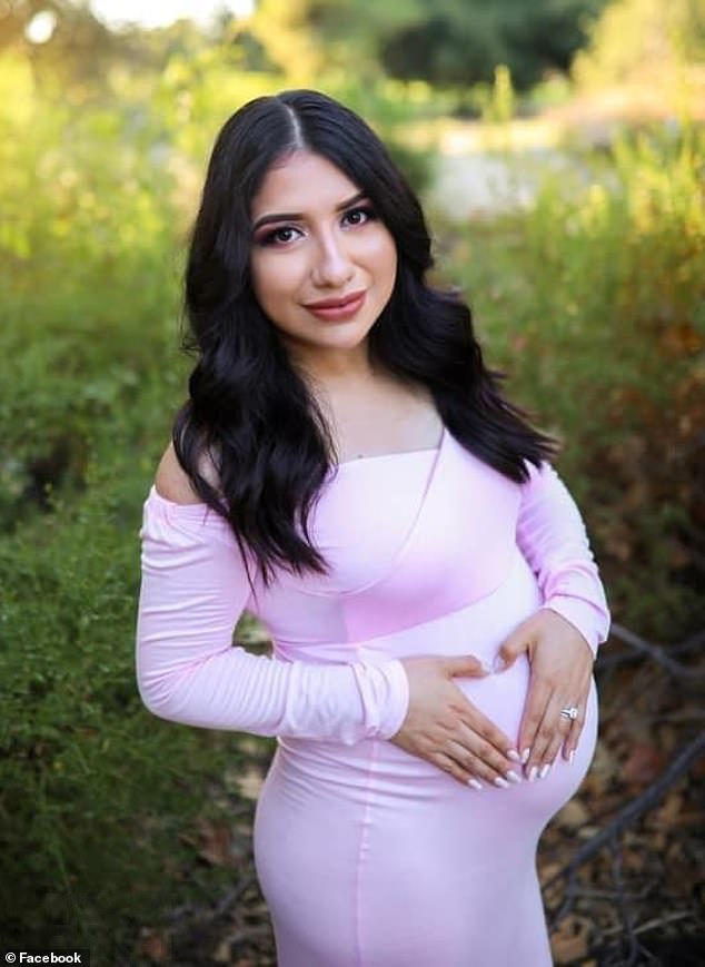 Pandolfi was sentenced to 15 years to life in prison on Friday, four years after the Jeep she was driving struck 35-weeks pregnant Yesenia Lisette Aguilar (pictured), then 23, on an Anaheim sidewalk.