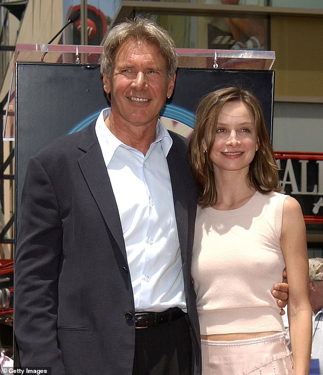 The Indiana Jones star shared the heartbreaking anecdote before introducing the Zac Brown Band;  Pictured is him with his then-girlfriend Calista Flockhart in 2003.