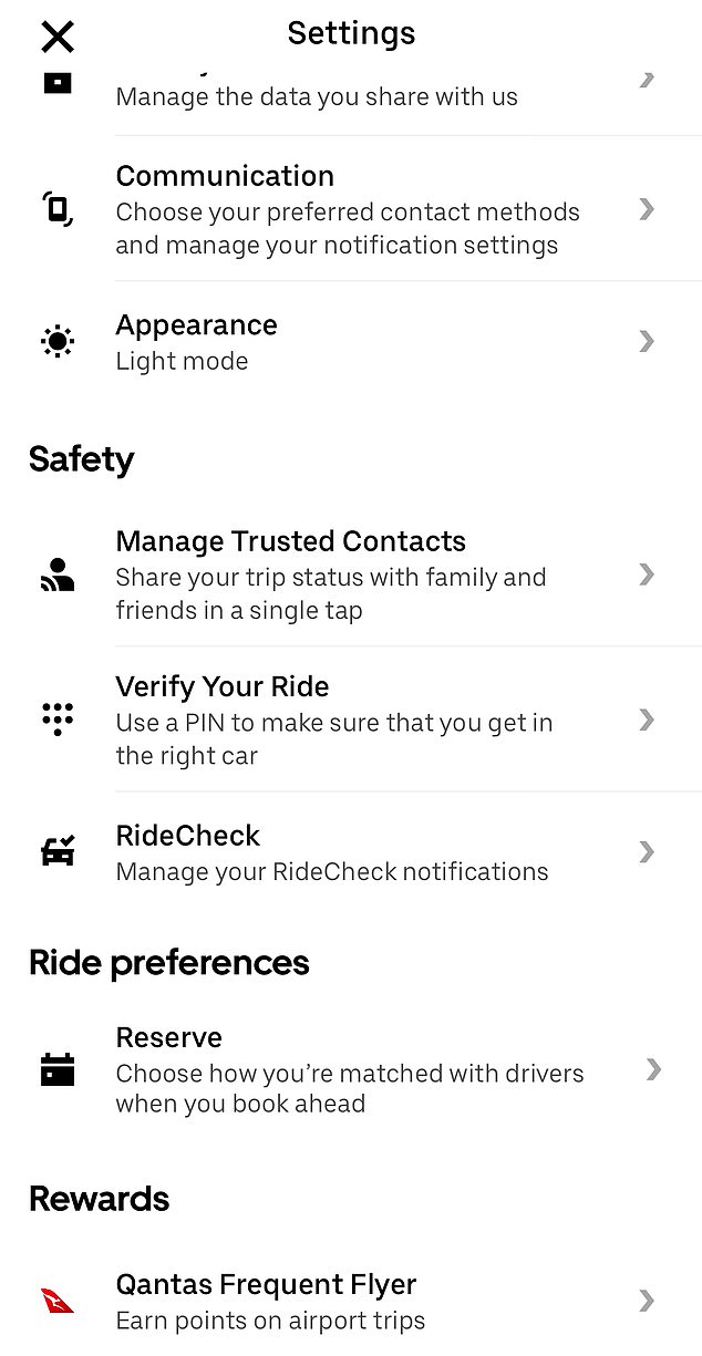 Accounts can be linked by going to the Uber app settings and then entering your Qantas Frequent Flyer details in the option under rewards.