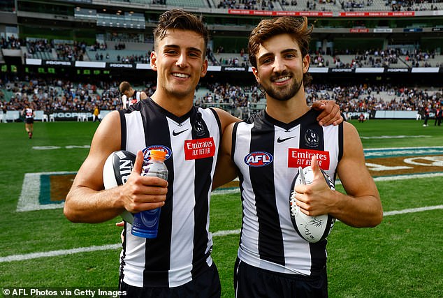Peter's sons Nick and Josh Daicos were part of Collingwood's historic 2023 premiership victory.