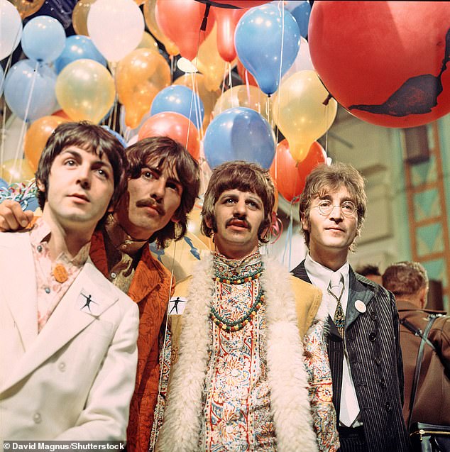 Sir Paul, now 81, was the band's biggest womanizer, claims film director David Puttnam in the book (LR: Beatles members Sir Paul McCartney, George Harrison, Ringo Starr and the late John Lennon, photographs from 1967)