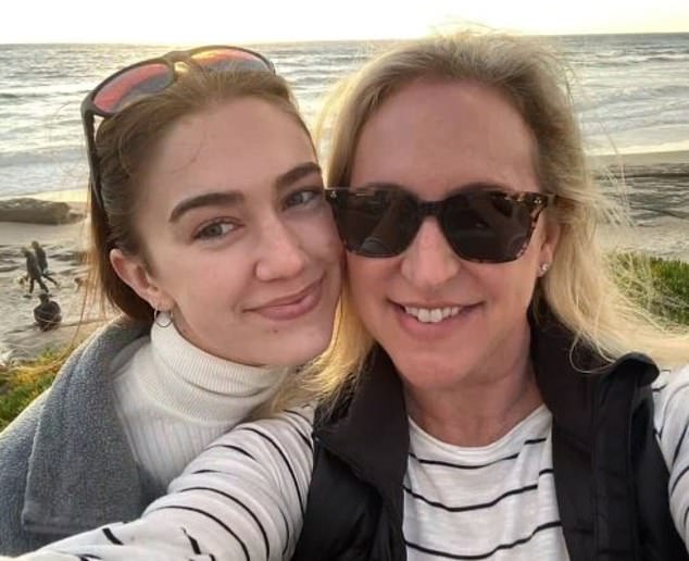 Nicole, pictured with her mother, Kellie, posted a message on Facebook saying the 