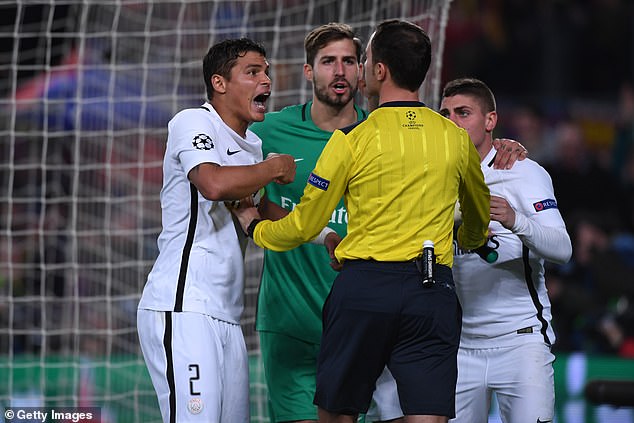 PSG was enraged by the actions of referee Deniz Aytekin and complained to UEFA