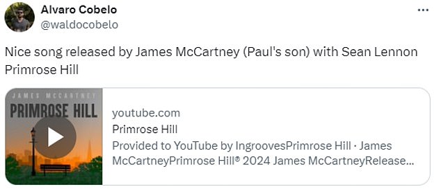 1713267773 390 Paul McCartney and John Lennons sons follow in their fathers