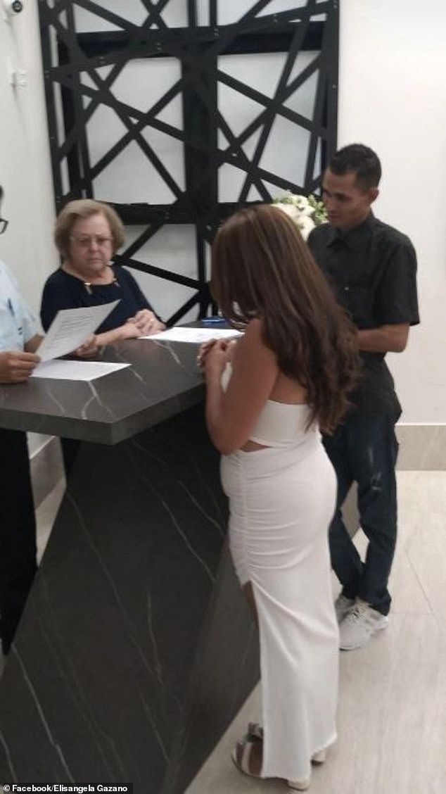 Hours before the tragedy occurred, Elisangela had posted a photo on social media, showing her signing documents in a white wedding dress.
