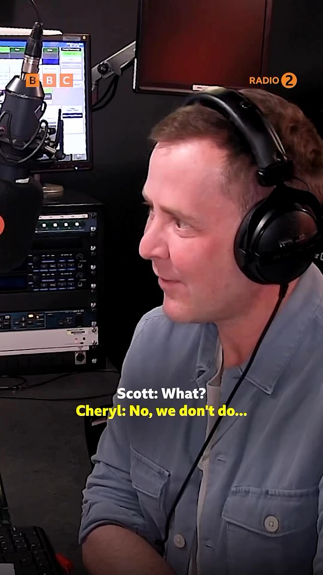 Scott hilariously told listeners: 