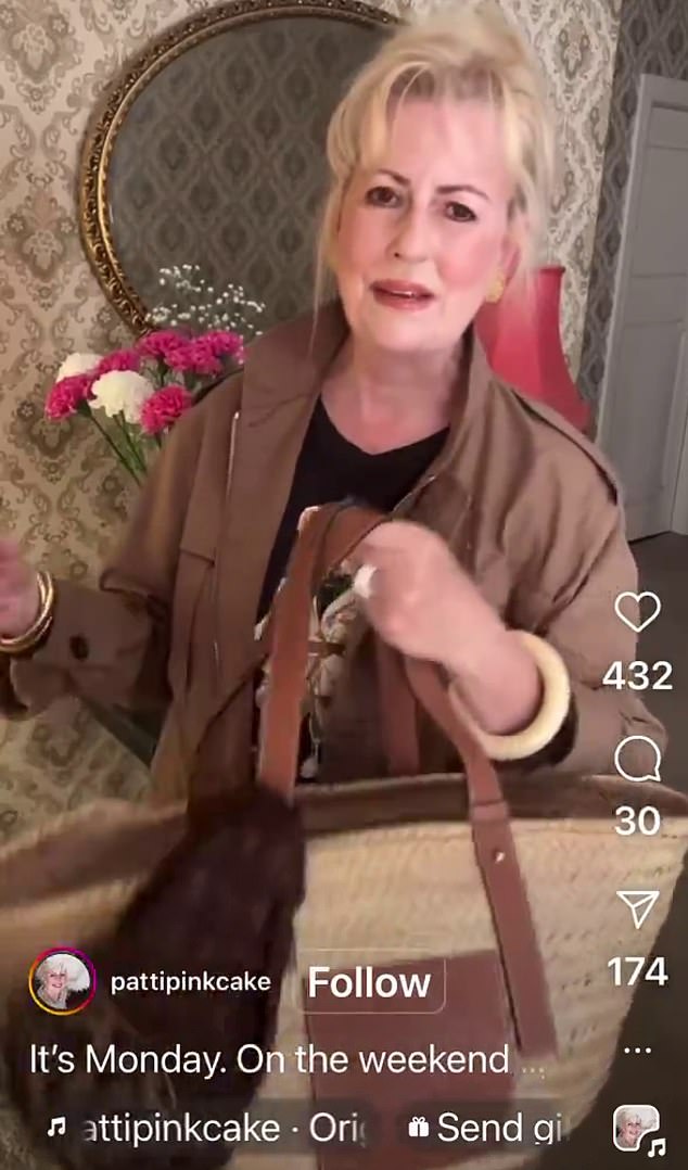 In the since-deleted video, Patti paid tribute to the six people who died and those injured during the attack before quickly moving on to check her clothing.