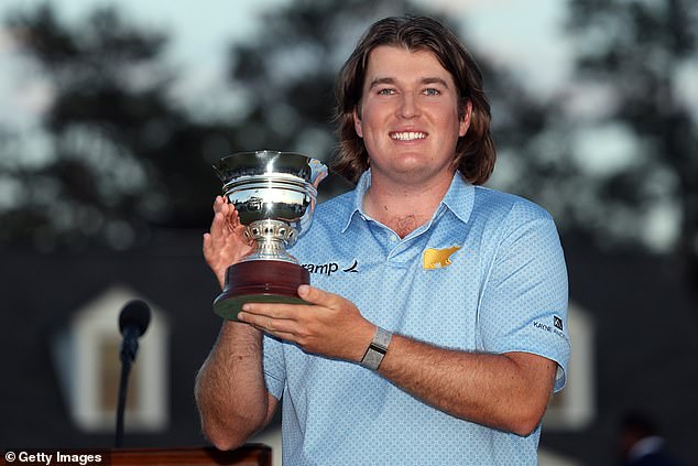 The 22-year-old won the Silver Cup and is the only amateur golfer to make the cut this year.