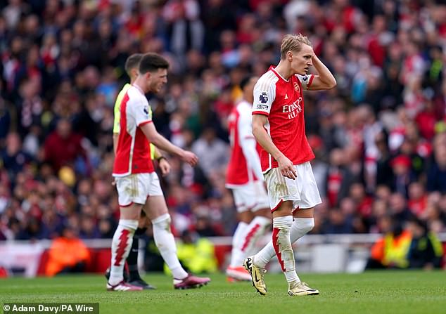 The Gunners suffered a shock defeat to Aston Villa which dented their Premier League chances.