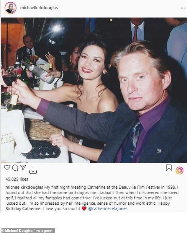 Michael shared a sweet post for his wife while sharing a photo of the two of them in the 1990s.