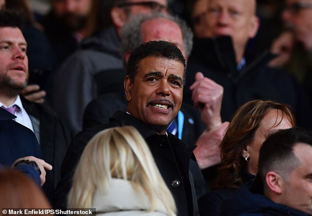 Former Portsmouth star and Sky Sports pundit Chris Kamara was present at Fratton Park