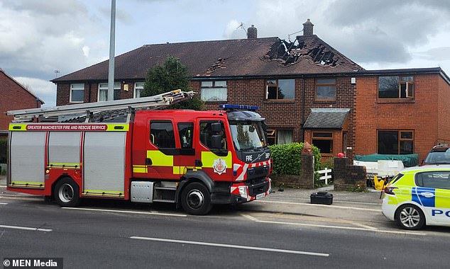Emergency services responded to reports of a house fire at around 2.30am on Sunday and neighbors were reportedly awakened by the sound of screaming.