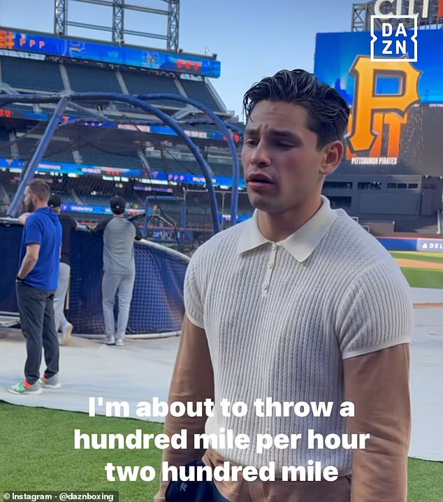 The Mets invited Garcia and Devin Haney to throw out the first pitch but backed out in the 11th hour.