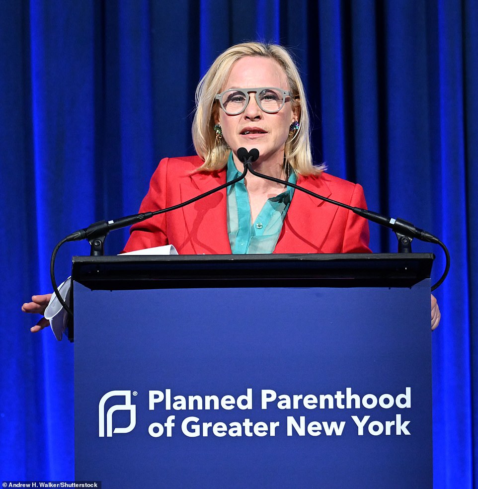 Also honored at the Planned Parenthood gala was Patricia, who took the podium to give an acceptance speech.