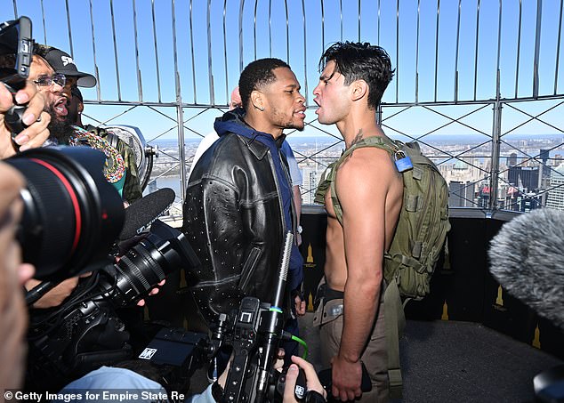 Haney and Garcia will fight for the WBC super lightweight title on April 20 at the Barclays Center