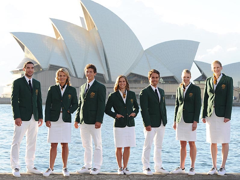 Australian Olympic team opening ceremony uniform.