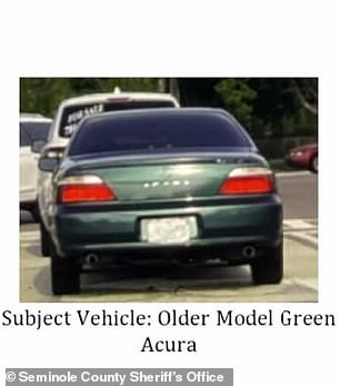 Police say another man followed her in the Acura sedan as she drove to the construction site.