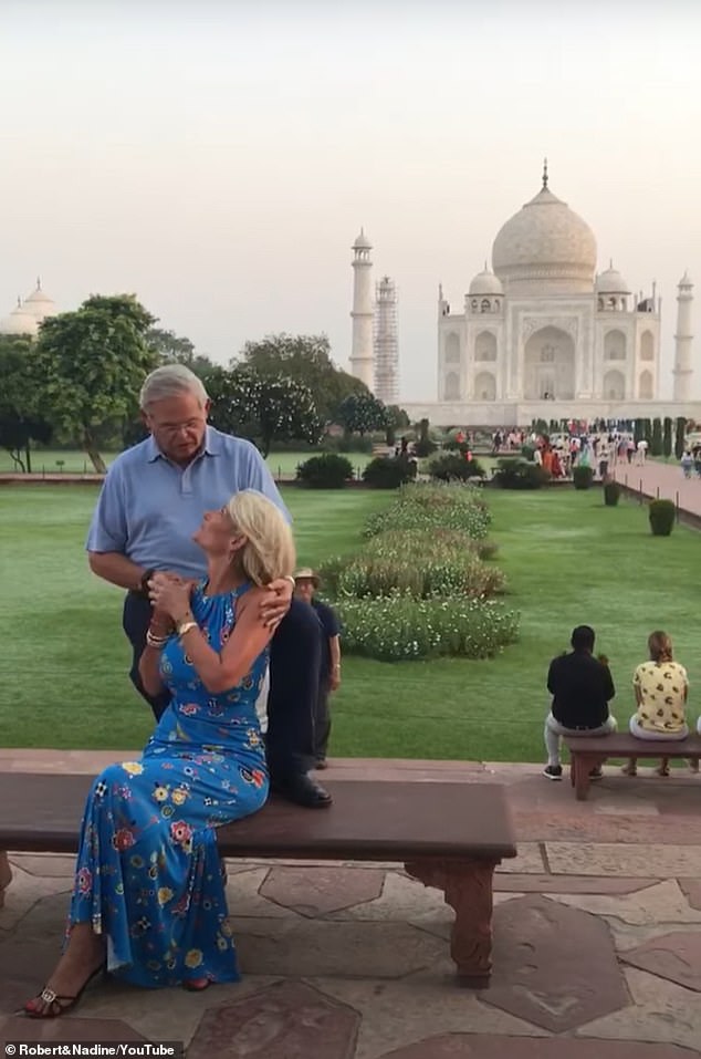 Engagement of Senator Robert and Nadine Menéndez at the Taj Mahal, India