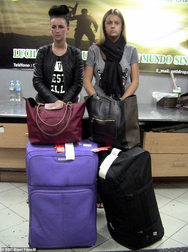 Melissa Reid (right) and Michaella McCollum Conolly (left) were arrested at the Lima airport with cocaine in their luggage.