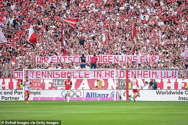 Home fans in Munich have been able to buy a standing ticket for £18, and most seats at the stadium, where the Euro 24 final will be played in the summer, cost an average of £70 each.