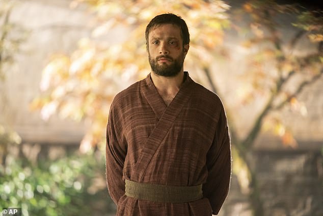 Sawai is joined in Shogun by Cosmo Jarvis (pictured as John Blackthorne), who plays an English sailor shipwrecked in Japan in the 17th century.
